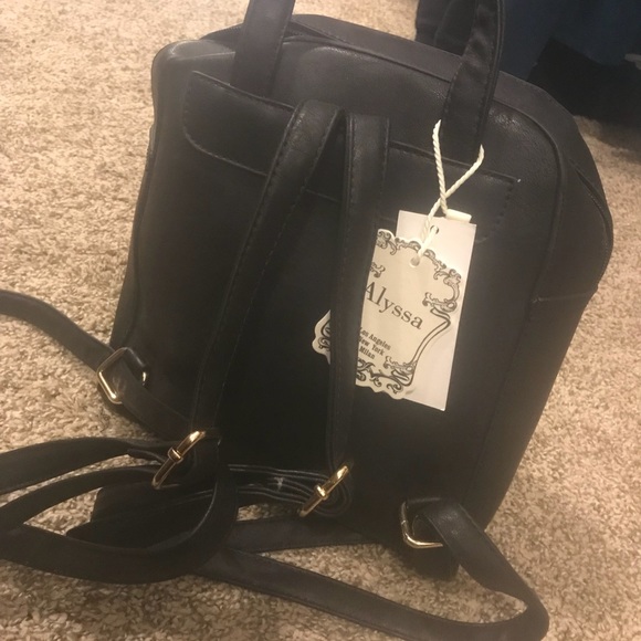 Bags Alyssa Black Backpack Purse Poshmark